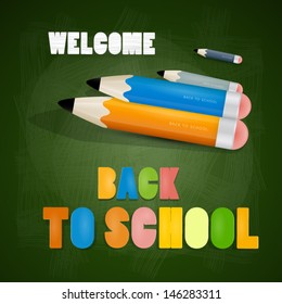 Vector Back to school theme 