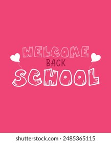 vector Back to school Tshirt Design, background design