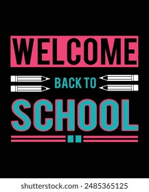 vector Back to school Tshirt Design, background design