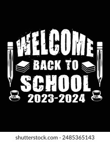 vector Back to school Tshirt Design, background design