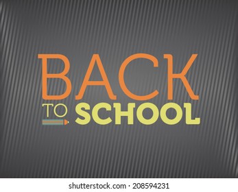 Vector Back to School Typographic Elements, Sample Design