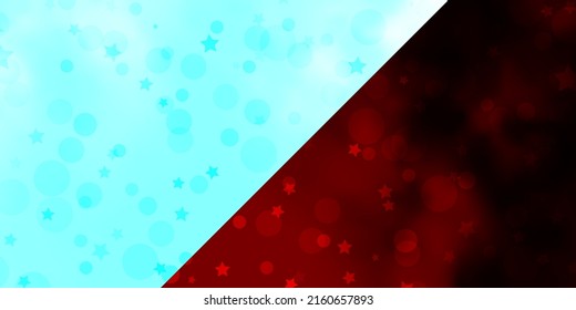 Vektorhintergrund mit Kreisen, Sternen. Abstraktes Design im Farbverlauf-Stil mit Blasen, Sternen. Vorlage für Visitenkarten, Websites.