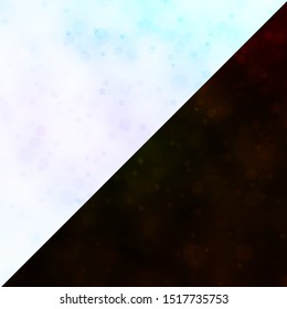 Vector backdrop with circles, stars. Colorful disks, stars on simple gradient background. Texture for window blinds, curtains.