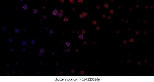   vector backdrop with mystery symbols. Abstract illustration with gothic gradient shapes. Background for esoteric, mystic designs.