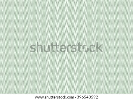 Vector backgroud - guilloche texture - green pattern. For certificate, voucher, banknote, money design, currency, note, check, ticket, reward etc. Eps 10.