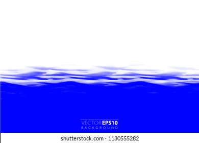 Vector backgroud. Realistic water surface illustration.
