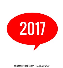 vector background 2017 greeting card