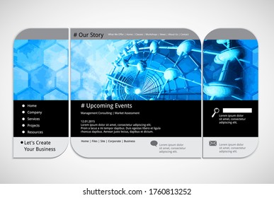 Vector background with 3D illustration abstract technology hi tech concept 