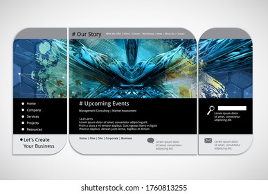 Vector background with 3D illustration abstract technology hi tech concept 