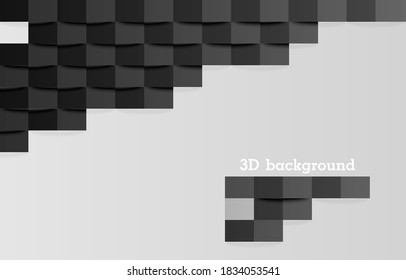 Vector background 3d paper art style