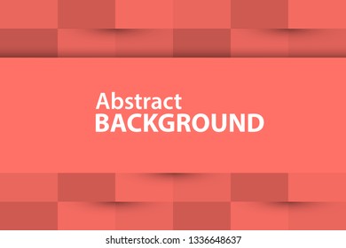 Vector background 3d paper from 
rectangles.Coral abstract texture.Vector background can be used on the website, in cover design, poster, advertising, postcards.