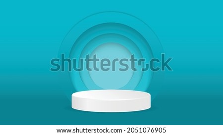 Vector background 3d podium minimal style. Backdrop for presentation product.