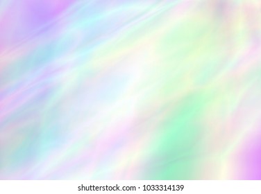 Vector background 80s, 90s. Holographic abstraction - TRENDY colorful texture in pastel colors. Neon color design. Very beautiful iridescent texture. Holography foil. Wonderful magic art