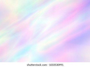 Vector background 80s, 90s. Holographic abstraction - TRENDY colorful texture in pastel colors. Very beautiful iridescent texture. Holography foil. Wonderful magic art