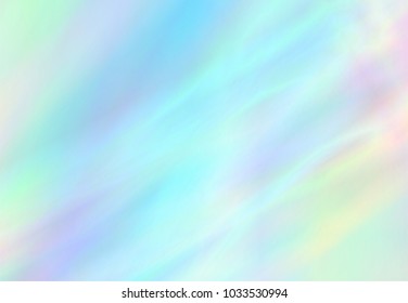 Vector background 80s, 90s. Holographic abstraction - TRENDY colorful texture in pastel colors. Very beautiful iridescent texture. Holography foil. Wonderful magic art