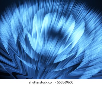 Vector background. Abstract 3D glowing bright lines.