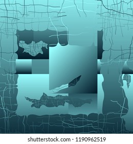 Vector background of abstract 3D objects with a variety of surreal objects in a space with transparent shadows.The background offers to experience and feel a sense of perspective and depth.