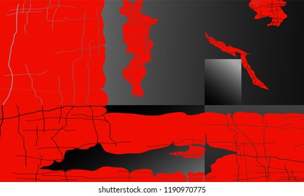 Vector background of abstract 3D objects with a variety of surreal objects in a space .