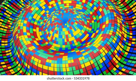 Vector background. Abstract 3D structure, glossy rectangles