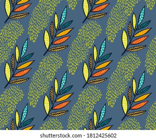 Vector background abstract artwork. Hand drawn ink illustration. Modern ornamental decorative background. 