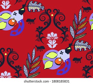 Vector background abstract artwork. Modern ornamental decorative background. Vector pattern. Print for textile, cloth, wallpaper
scrapbooking 