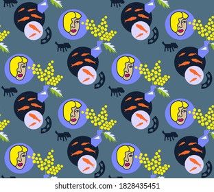 Vector background abstract artwork. Modern ornamental decorative background.