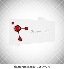 vector background with abstract banner and texture. Eps10