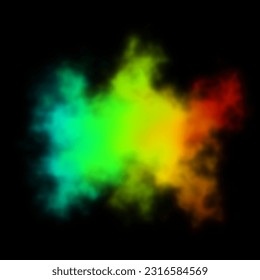 vector background abstract cloud colorfull color run