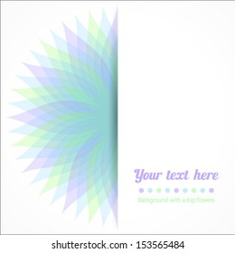 Vector background of abstract colorful flower