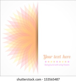 Vector background of abstract colorful flower