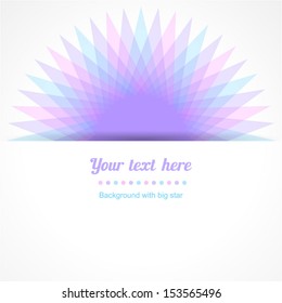 Vector background of abstract colorful flower