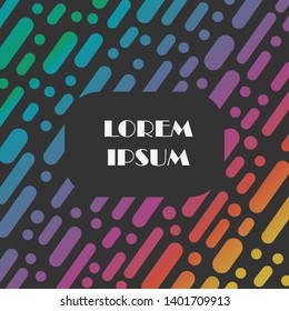Vector background with abstract colorful shapes. Template for text. 