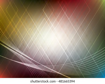 Vector background abstract colorful technology with shapes