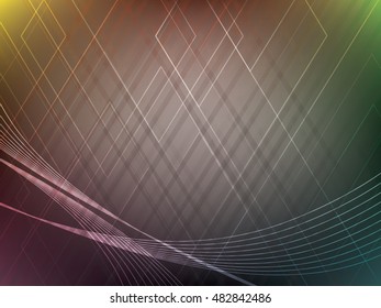 Vector background abstract colorful technology with shapes