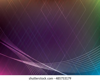 Vector background abstract colorful technology with shapes