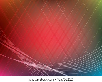 Vector background abstract colorful technology with shapes