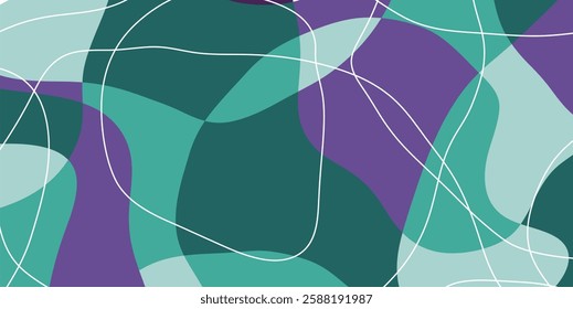 Vector background of abstract colors and lines, liquid background in random and harmonious colors