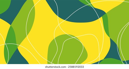 Vector background of abstract colors and lines, liquid background in random and harmonious colors