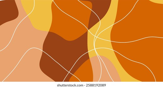 Vector background of abstract colors and lines, liquid background in random and harmonious colors