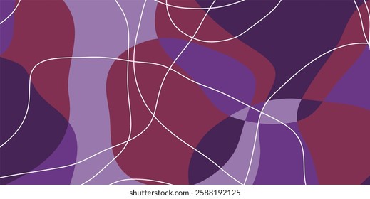 Vector background of abstract colors and lines, liquid background in random and harmonious colors