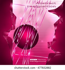 Vector background of abstract composition