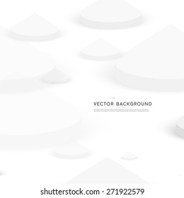 Vector background abstract cone. design and geometrical