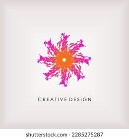 vector, background, abstract dark pink circle that is unique and elegant, beautiful acute