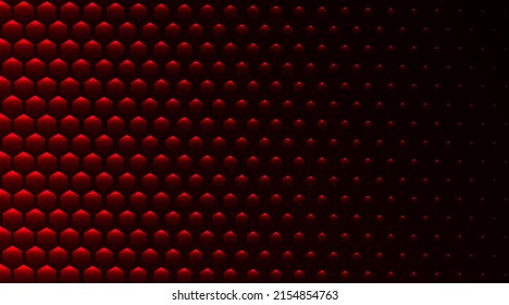 vector background abstract, dark red hexagonal
