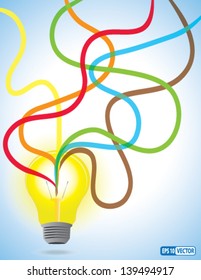 Vector Background - Abstract Design for Creativity, Idea, Innovation and other such concepts.