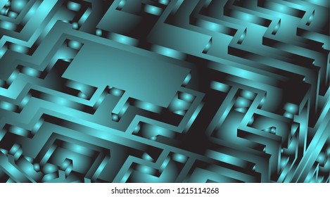 Vector background Abstract futuristic circuit board, illustration. Hi-tech digital technology concept
