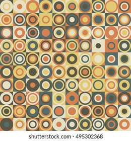 Vector Background Abstract Geometry Seamless Circle Pattern