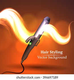 Vector background abstract hair styling. Beauty saloon.