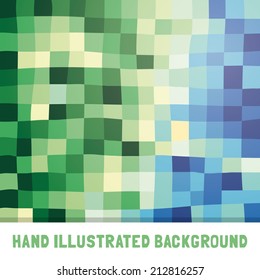 Vector background. Abstract high detailed wallpaper in seasonal fresh colors. Shiny retro background.