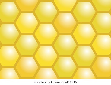 Vector. Background. The abstract image of beer honeycombs.